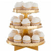 3D Cup Cake Stand | Metallic Gold, Silver
