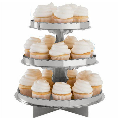 Silver 3D Cupcake Stand | The French Kitchen Castle Hill