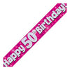 Holographic Party Banners | Pink