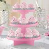 3D Cup Cake Stand | Blue, Pink, Black