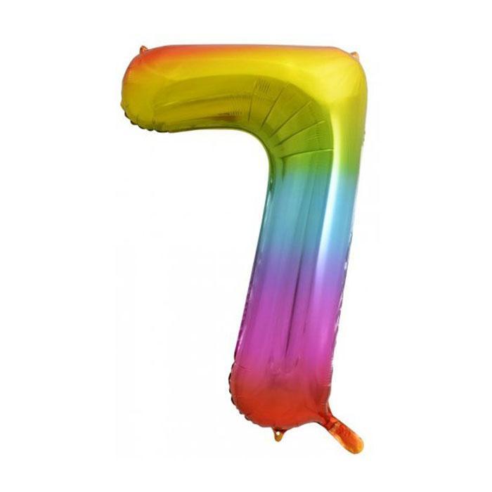 Rainbow Splash Jumbo Number Foils