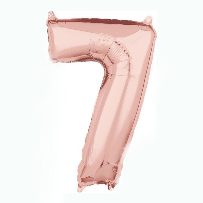Jumbo Rose Gold Foil 7 Balloon