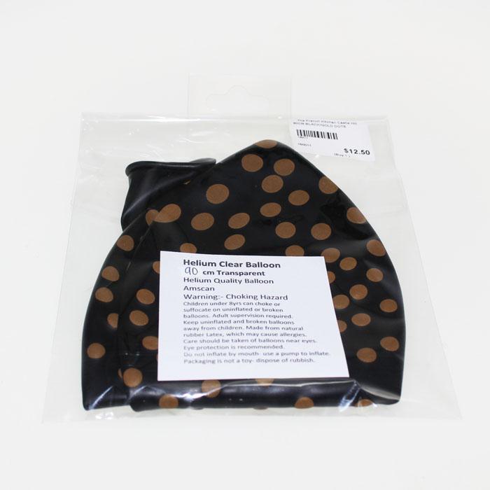 Patterned Black & Gold Spotted Balloon | 90cm