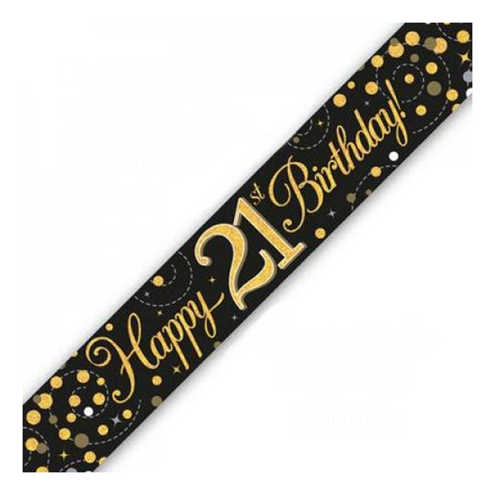 Black & Gold Birthday Banners | The French Kitchen Castle Hill