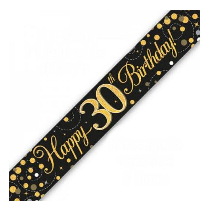 Black & Gold Birthday Banners | The French Kitchen Castle Hill