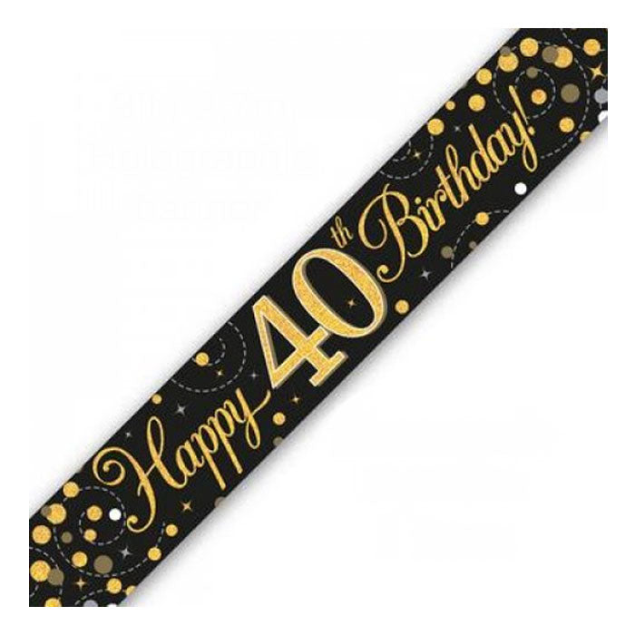 Black & Gold Birthday Banners | The French Kitchen Castle Hill