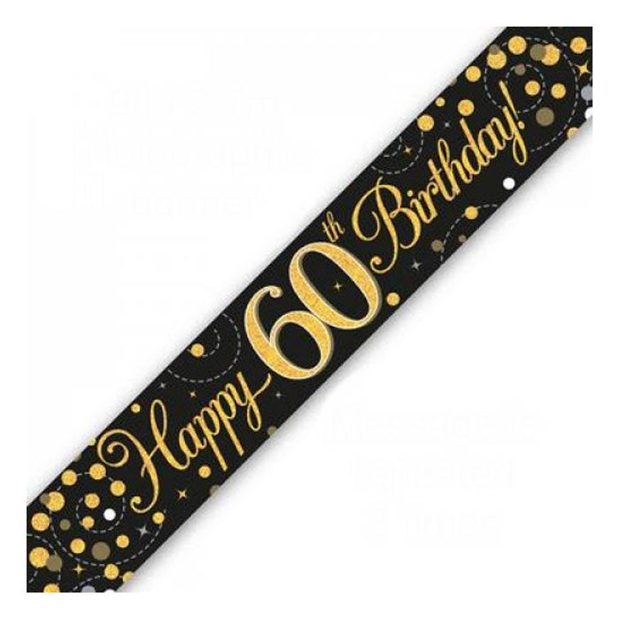 Black & Gold Birthday Banners | The French Kitchen Castle Hill