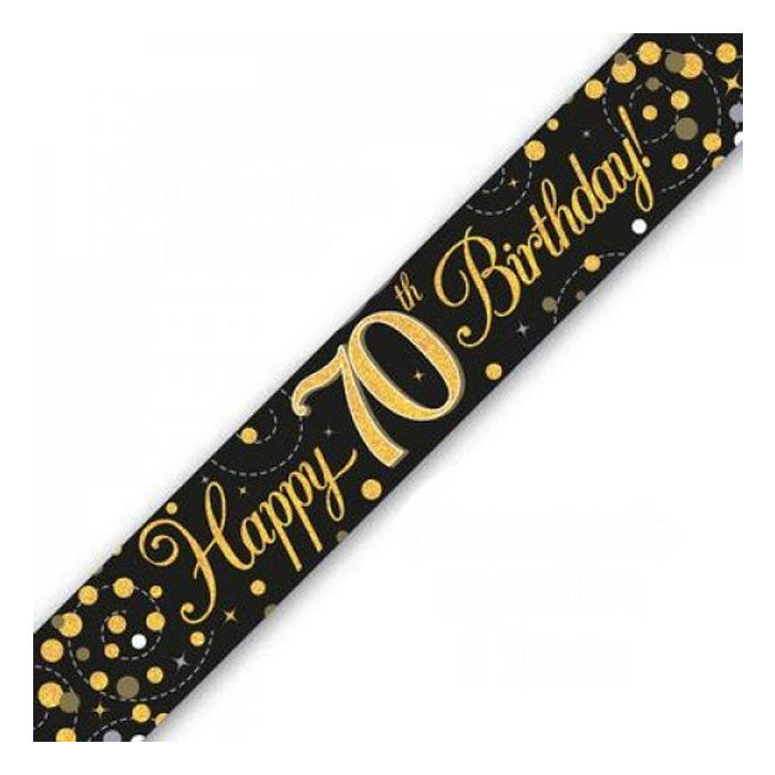 Black & Gold Birthday Banners | The French Kitchen Castle Hill
