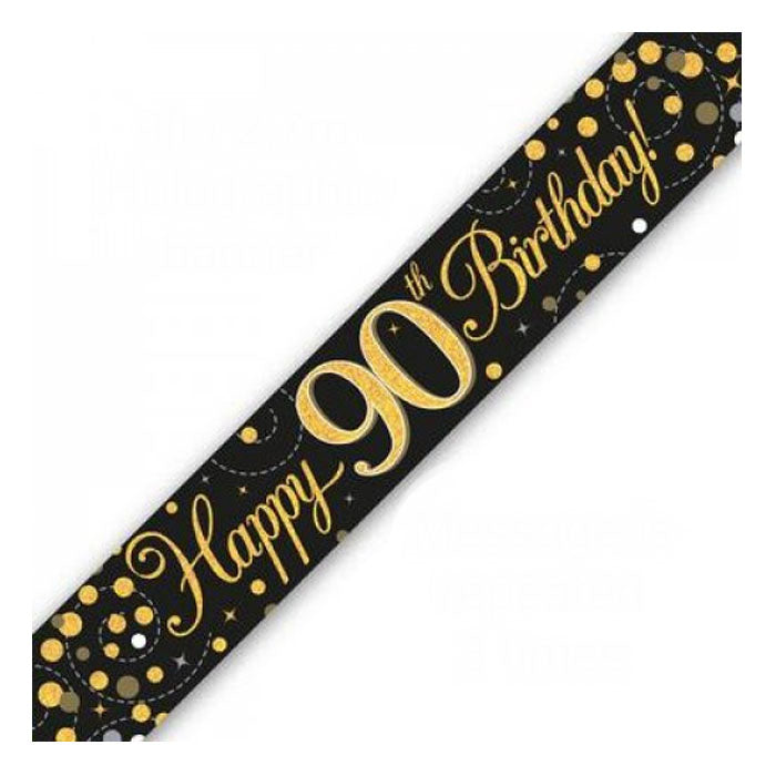 Black & Gold Birthday Banners | The French Kitchen Castle Hill