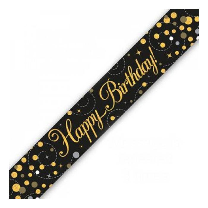 Black & Gold Birthday Banners | The French Kitchen Castle Hill