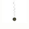 Holographic Hanging Swirl Decorations | Black & Gold