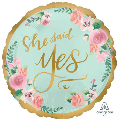 Bridal Shower | Mint Floral | Foil Balloon