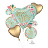Bridal Shower | Mint Floral | Foil Balloon Set