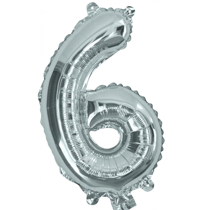 Air Filled Foil 6 Balloon Silver 35cm | The French Kitchen Castle Hill
