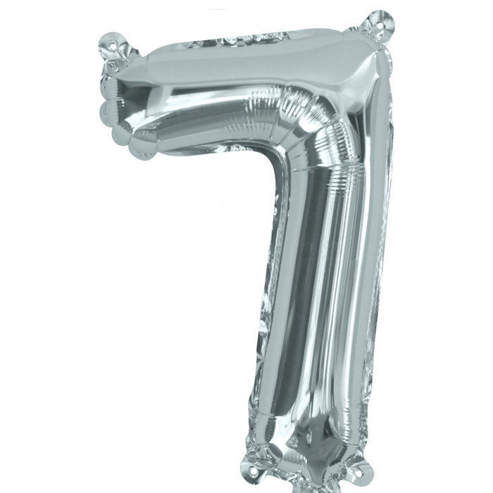 Air Filled Foil 7 Balloon Silver 35cm | The French Kitchen Castle Hill