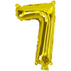 Air Filled Foil | 35cm | Gold Numbers