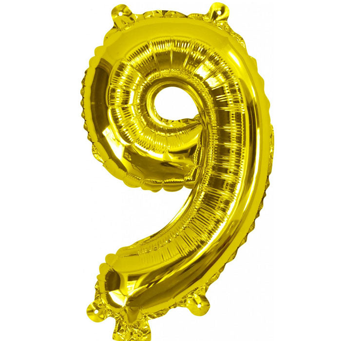Air Filled Foil 9 Balloon Rose Gold 35cm | The French Kitchen Castle Hill