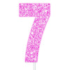Pink Glitter Numbers | Paper Cake Toppers | 0-9