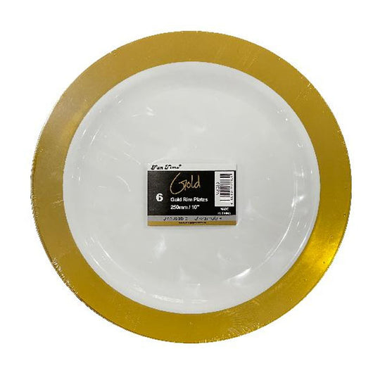 Gold Reusable Plates | 10