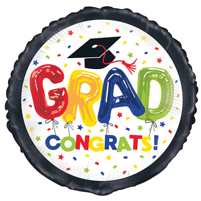 Congrats Grad Foil Balloon Colour
