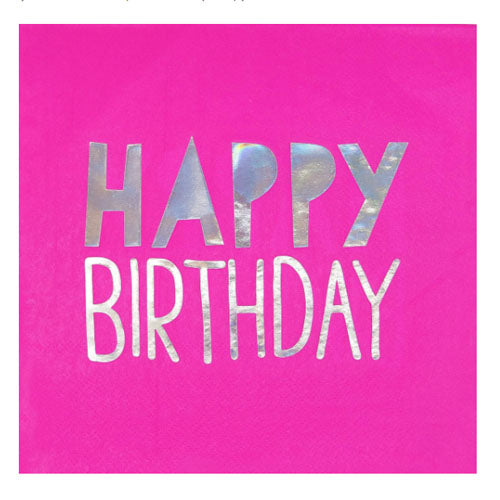 Happy Birthday | Special Foil Lunch Napkins