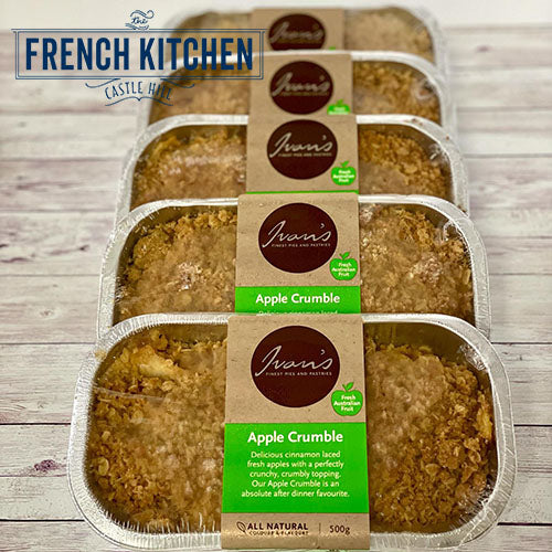 Ivan's Gourmet Apple Crumble | The French Kitchen Castle Hill