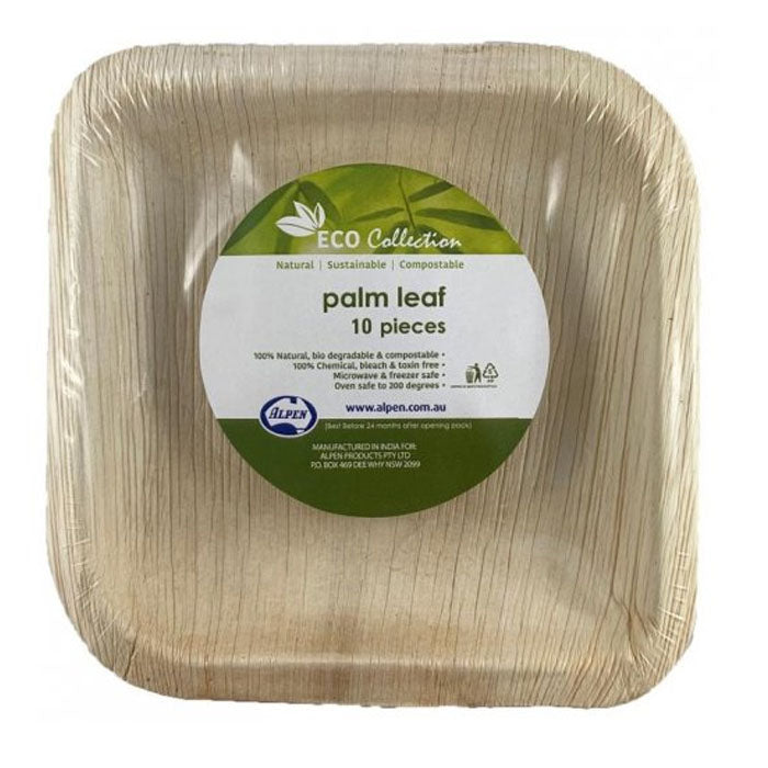 Palm Leaf Square Plate