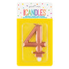 Jumbo Number Candles | Rose Gold