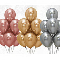 Reflex Balloons | Silver | 30cm | 50 pack