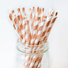 Rose Gold Straws | Paper Straws
