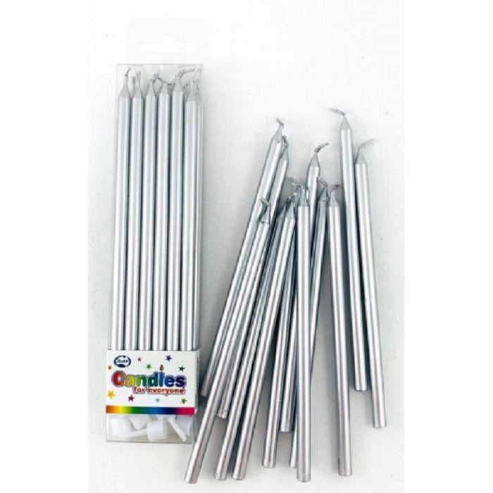 Slimline Candles | Silver