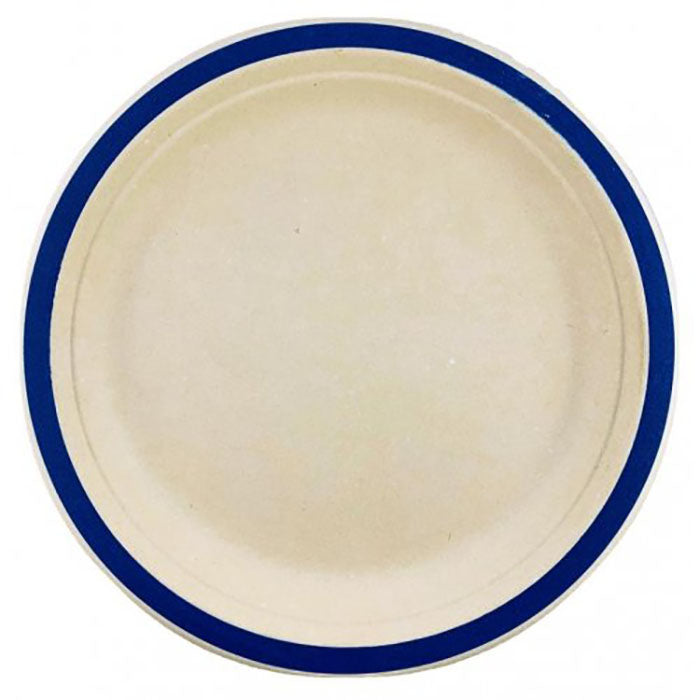 Navy Blue Sugarcane Plate | The French Kitchen