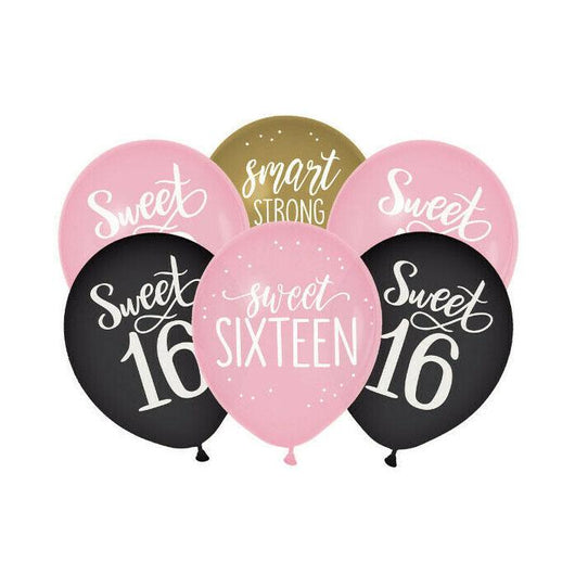 Happy Birthday | Sweet 16 | Latex Balloon Set
