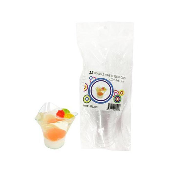 Small Triangle Wave Dessert Cups | Catering | The French Kitchen Castle Hill
