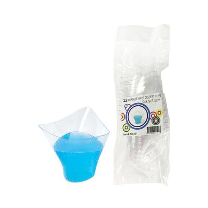 Medium Triangle Wave Dessert Cups | Catering | The French Kitchen Castle Hill