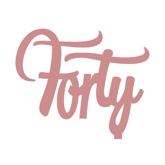 Acrylic Cake Toppers | Forty