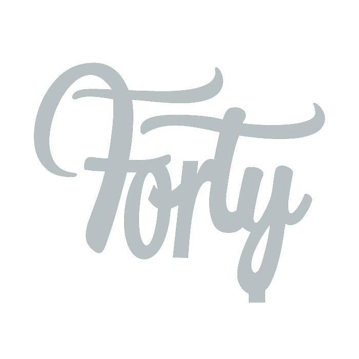 Acrylic Cake Toppers | Forty