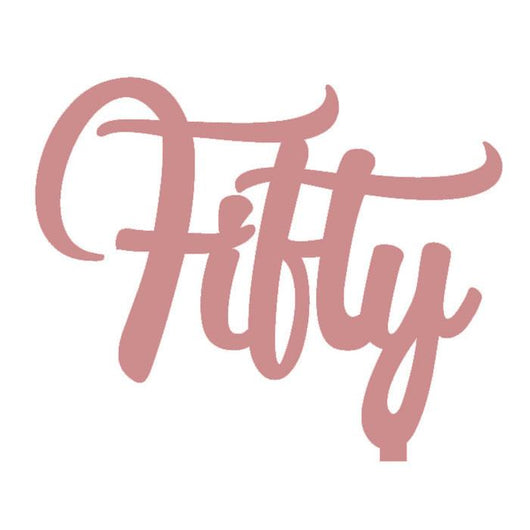 Acrylic Cake Toppers | Fifty