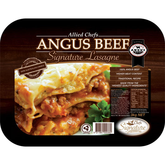 Angus Beef Lasagne 3kg | Allied Chef Premium Quality | The French Kitchen Castle Hill
