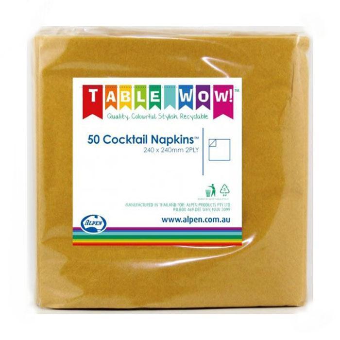 Alpen Quality 2ply 50pk Cocktail Napkins | The French Kitchen Castle Hill 