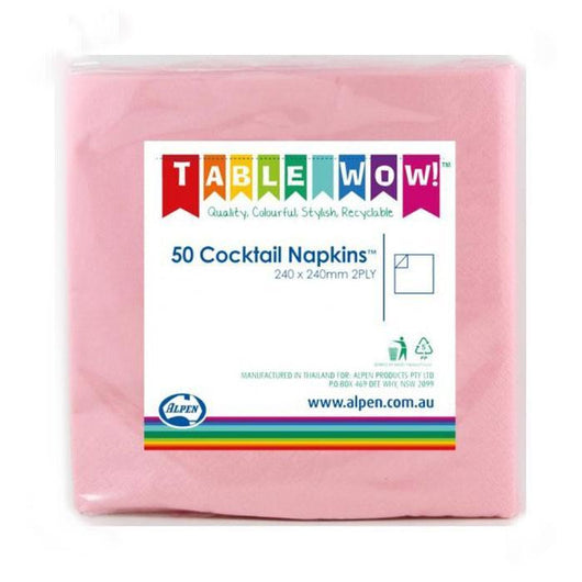 Alpen Quality 2ply 50pk Cocktail Napkins | The French Kitchen Castle Hill 