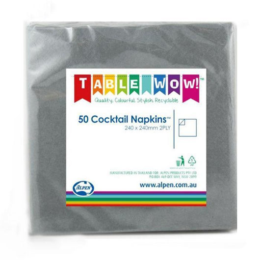 Alpen Quality 2ply 50pk Cocktail Napkins | The French Kitchen Castle Hill 