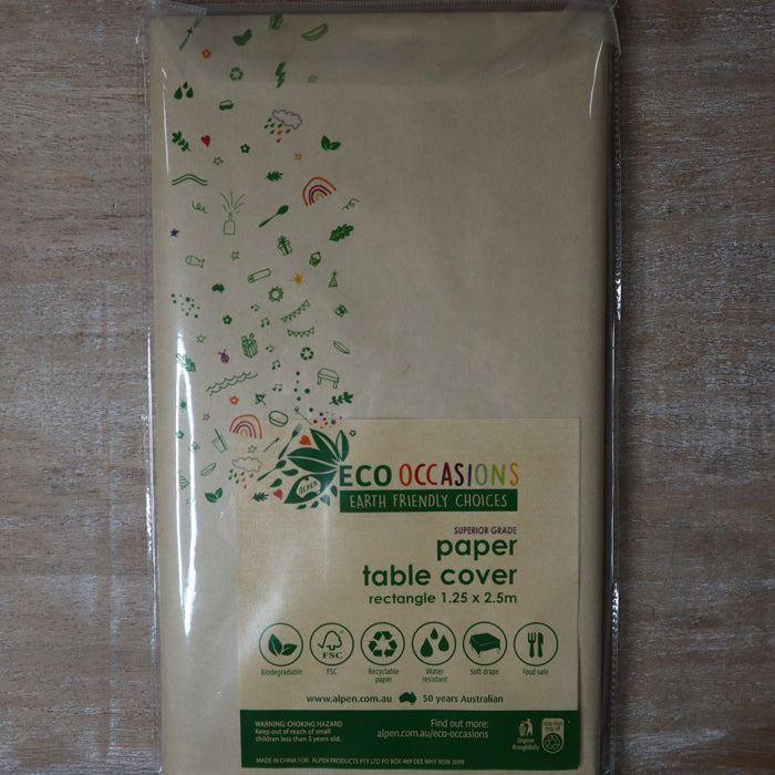 ECO Occasions table cloth | Kraft paper table cover | The French Kitchen Castle Hill
