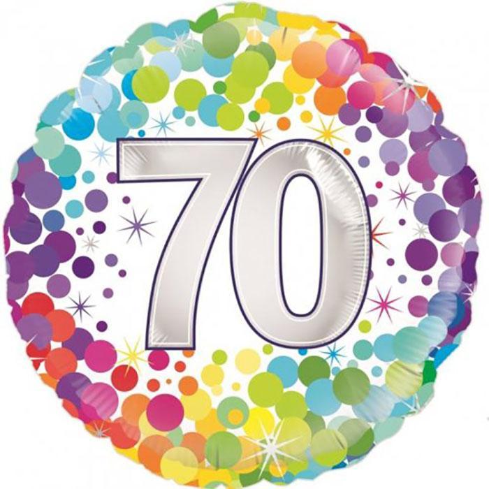 Colour Confetti 70 Foil Balloon 18" | Oaktree | The French Kitchen Castle Hill  