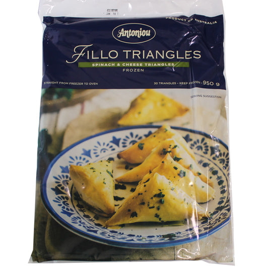 Spinach & Cheese Filo Triangles 30 Pack