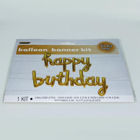 Balloon Banner Kit | Script | Happy Birthday