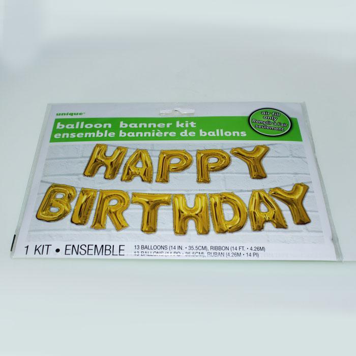 Balloon Banner Kit | Happy Birthday