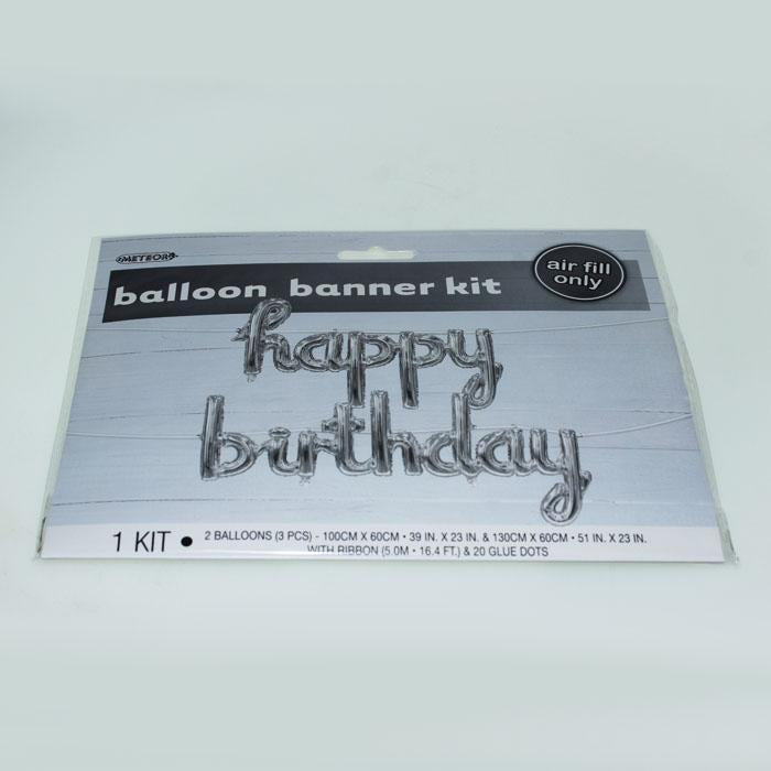 Balloon Banner Kit | Script | Happy Birthday