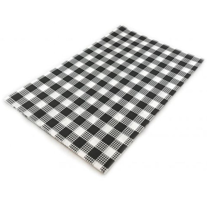 Grease proof paper black check paper | The French Kitchen Castle Hill