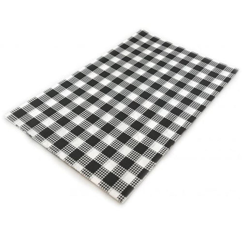 Grease proof paper black check paper | The French Kitchen Castle Hill